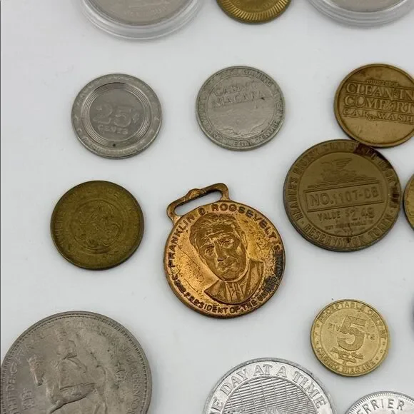 Assorted Vintage Token Coins Collection - Picture 3 of 7